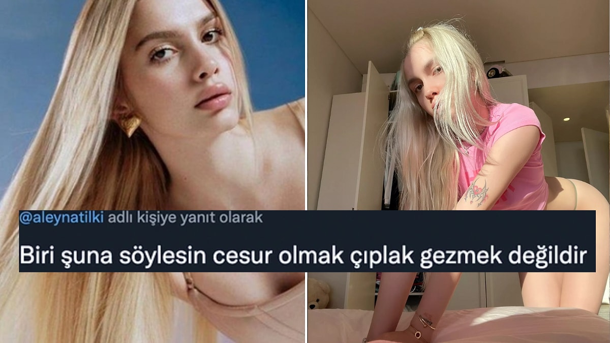 Aleyna Tilki İç Çamaşırıyla Verdiği Poza Laf Eden Ahlak Bekçilerine Kapak  Gibi Cevaplar Verdi