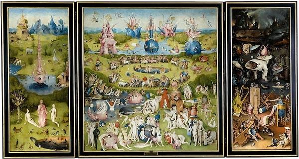 12. Hieronymus Bosch - Dünyevi Zevkler Bahçesi (1500–1505)