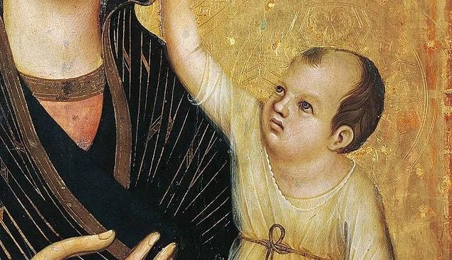 Yani, en sık çizilen bebek İsa bebek olduğu için Orta Çağ’daki diğer bebek çizimleri de İsa bebeğin çocuk adam görünümünü almaya başlamış.