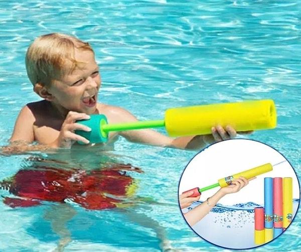 5. Çocukları suda eğlendirmek için pompalı su tabancası...