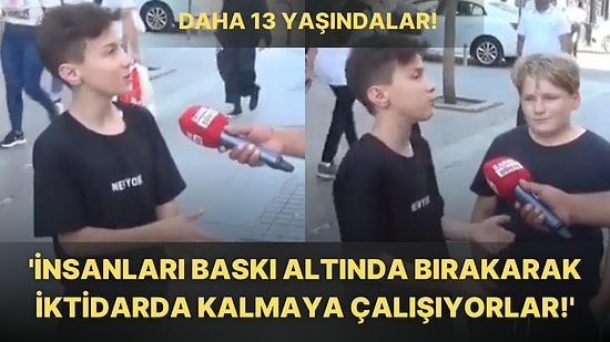'Bizim Ülkemiz Bir Üretim Ülkesi Değil' Diyen 13 Yaşındaki Çocukların Sokak Röportajına Damga Vurdukları Anlar