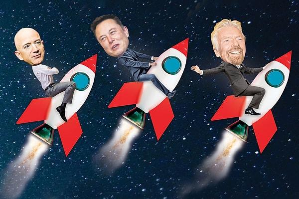 Jeff Bezos, Elon Musk ve Sir Richard Branson gibi dünyanın en zengin girişimcileri, Ay'da kalıcı konutlarla uzay turizmini çeşitlendirmeyi hedefliyor.