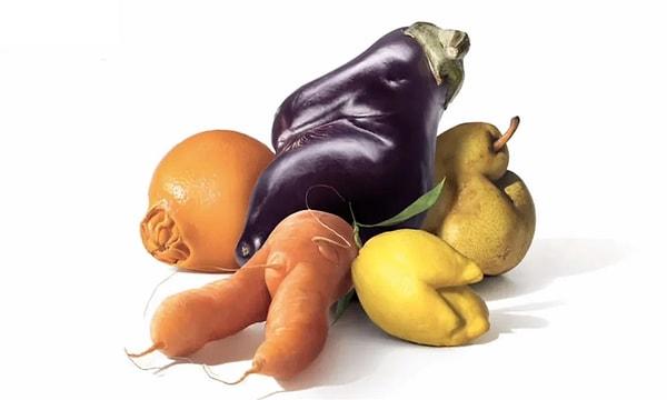 3. ABD'de üretilen gıda maddelerinin %40'ı "çok çirkin "olduğu için asla satılmaz. Tüketiciler kusurlu meyve veya sebzeleri satın almayacakları için, marketler de onları stoklamayı reddediyor.