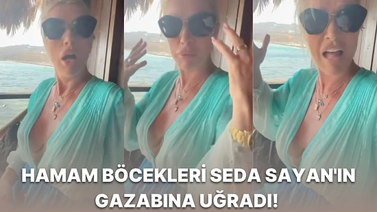 'Sen Kimsin?': Seda Sayan ve Eşi Çağlar Ökten'in Arasında Geçen Bi' Acayip Hamam Böceği Sohbeti Gündem Oldu