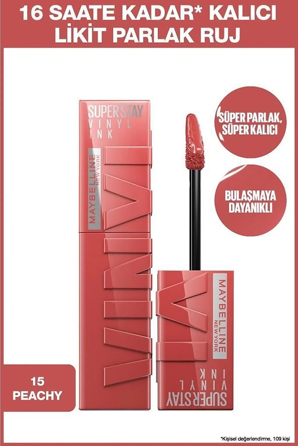 6. Maybelline'nin rujları da herkesin gözdesi.