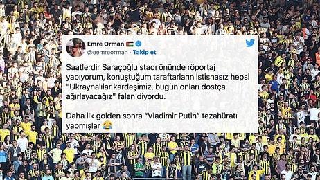 Fenerbahçe Taraftarından Dinamo Kiev Maçında Çirkin Tezahürat: 'Vladimir Putin'