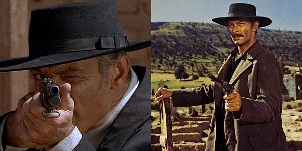2. Lee Van Cleef 'For a Few Dollars More'(1965) filminde Albay Douglas Mortimer rolünü ve 'İyi, Kötü ve Çirkin' (1996) filminde Melek Göz rolünü canlandırdı.