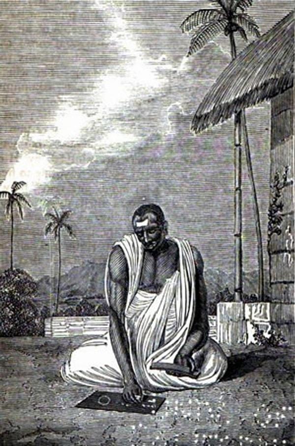 7. Ardından sıfırı ilk kez milattan sonra 632 yılında Brahmagupta kullandı ve bir sayıyı sıfıra bölmek için uzun uğraşlarda bulundu.