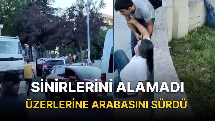 Trafik Tartışmasında Sinirlerini Alamadı Üzerlerine Arabasını Sürdü: 1'i Ağır 2 Yaralı