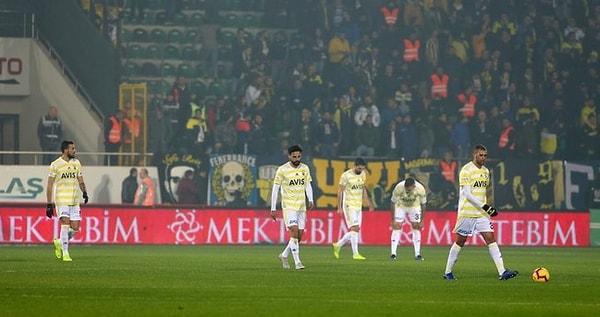 5. Fenerbahçe'nin 2018-2019 yılında kümede kalmayı garantilediği an. Kadıköy ekibi, berbat bir sezonu küme düşme korkusu yaşayarak geçirmişti.