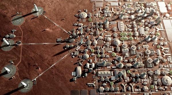 Evet Mars'a geri dönelim. Başka bir gezegende 1 milyon kişilik bir şehir kurulabilir mi? Musk bunun mümkün olduğunu ve 2040 yılında gerçek olacağını söylüyor.