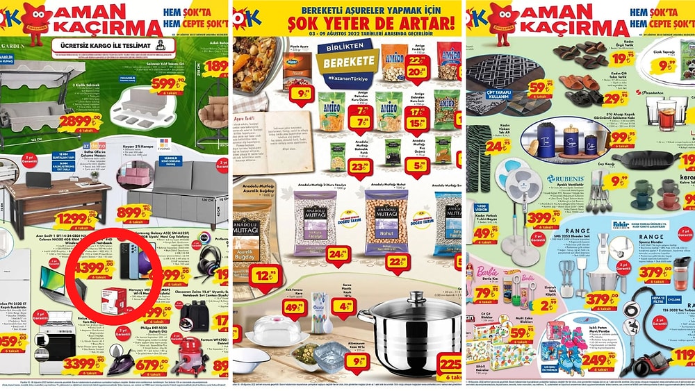 3 - 6 Ağustos ŞOK Bu Hafta Kataloğu