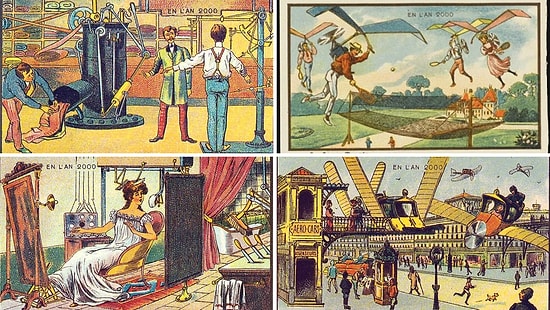 17 любопытных фотографий, демонстрирующих, как наши предки представляли современную жизнь