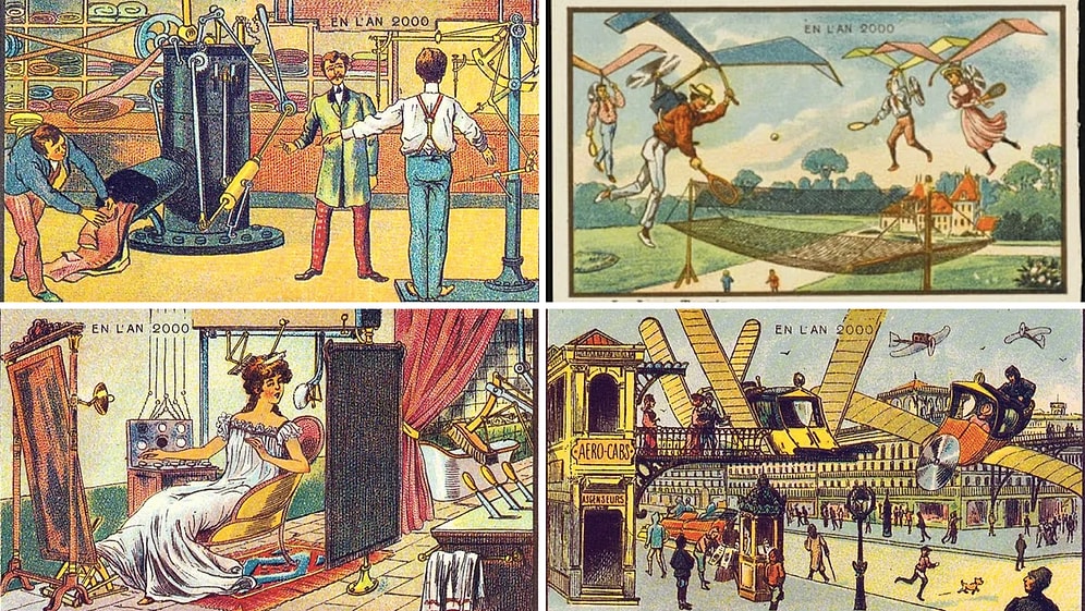 17 любопытных фотографий, демонстрирующих, как наши предки представляли современную жизнь