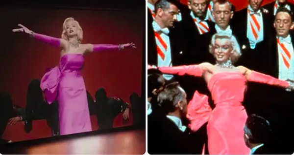 Для фильма была "создана" идеальная внешность и манеры Мэрилин. А съемочная группа помогла мастерски воссоздать личные моменты и сцены из кинокарьеры Мэрилин.