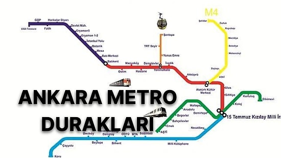 Ankara Metro Durakları ve Çalışma Saatleri