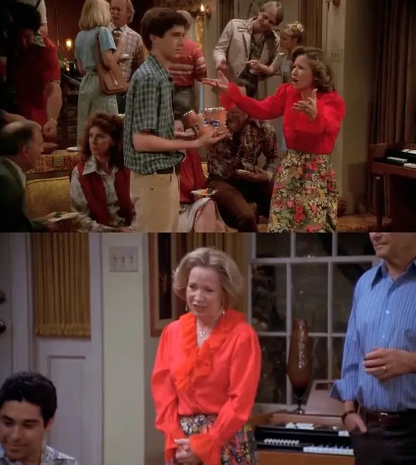 10. Aynı şekilde That '70s Show'da Kitty'nin parti kıyafetleri