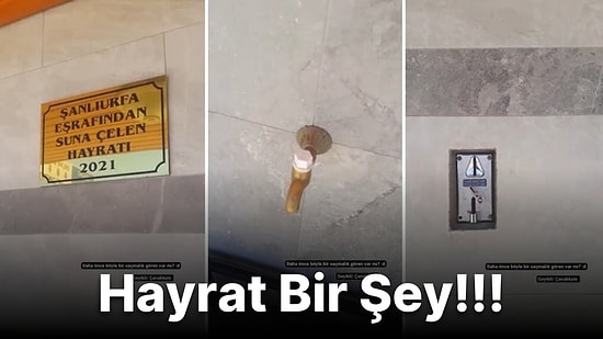 Bunu da Görmedik Demeyiz: Su Hayratını Para Atma Haznesi Yerleştirip Otomata Çevirmişler!