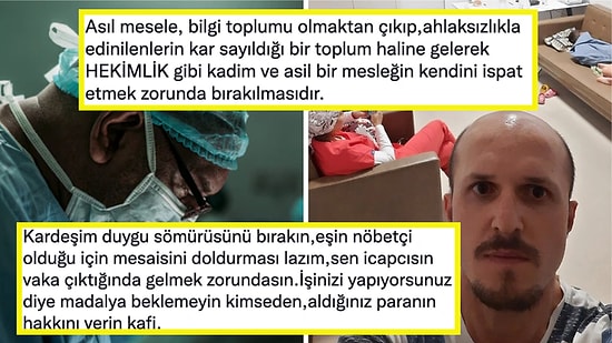 Acil Ameliyata Girdiği İçin Çocuklarını Hastanede Uyutmak Zorunda Kalan Hekimin Duygusal Paylaşımı