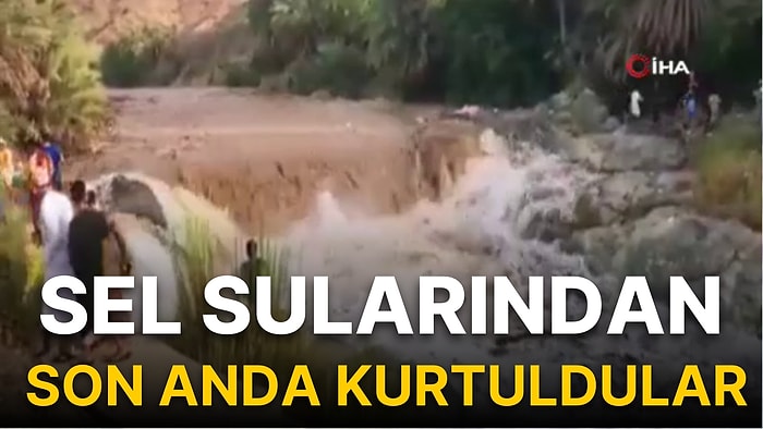 Sel Sularından Son Anda Kurtuldular