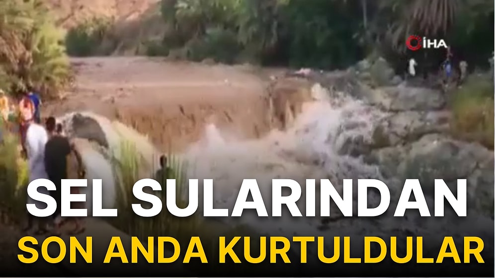 Sel Sularından Son Anda Kurtuldular