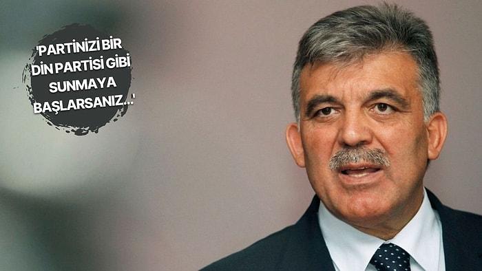 Abdullah Gül: 'Din Siyasetin Dışında Olmalı'