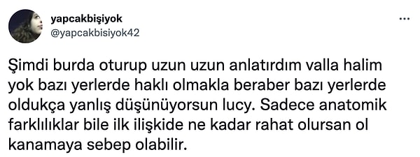 6. Keza, rahat olmadığın ilk cinsel ilişkide kanama olmayabilir.