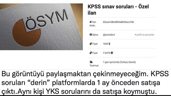 KPSS Soruları Sınavdan Bir Ay Önce 1000 Dolara Satıldı İddiaları Sosyal Medyayı Karıştırdı