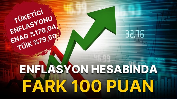 Tüketici Enflasyonunu ENAG %176,04, TÜİK %79,60 Hesapladı: Fark 100 Puana Yaklaştı