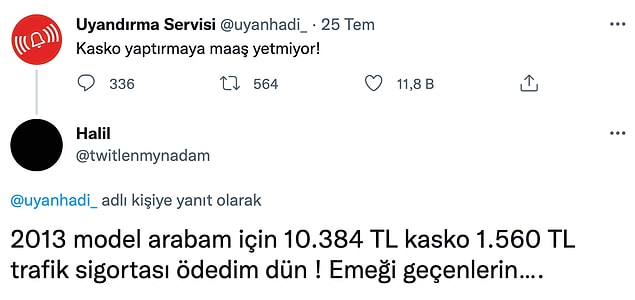 10 yıllık araç için alınan teklif ise iki asgari ücret! 10 yıllık araç için alınan teklif ise iki asgari ücret!