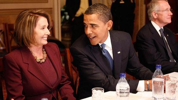 2009 yılında kendisi gibi demokrat görüşleri olna Barack Obama’nın başkan seçilmesinin ardından Pelosi, Obama’nın birçok yaptırımını açıkça destekledi.