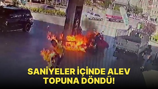 Benzin Doldururken Çakmak Çakan ATV Sürücüsü Kendini ve Pompa Görevlisini Yaktı: Ortalık Alev Topuna Döndü