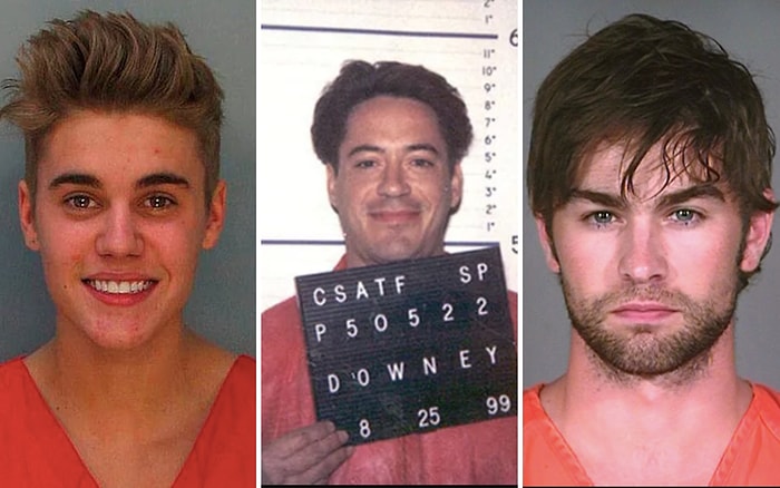 Звездные бунтари: 11 фотографий знаменитостей из полицейского участка