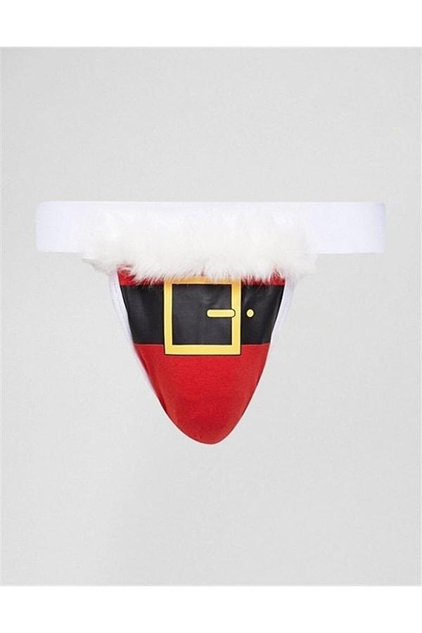 16. Asos Design Christmas Tanga Jockstrap İç Çamaşırı