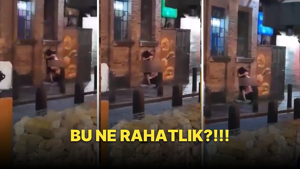 Çevredekilere Aldırış Etmeden Caddenin Ortasında İlişkiye Giren Çiftin Ortalığı Ayağa Kaldıran Görüntüleri