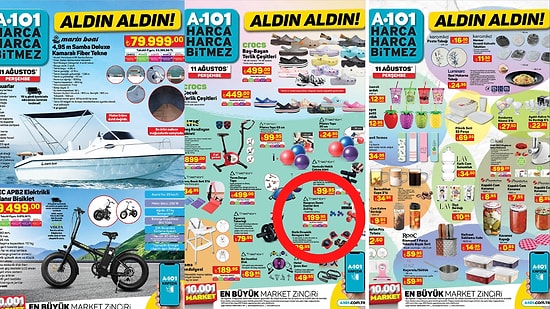 Yine Tekne Var! 11 Ağustos 2022 A101 Aldın Aldın Kataloğu