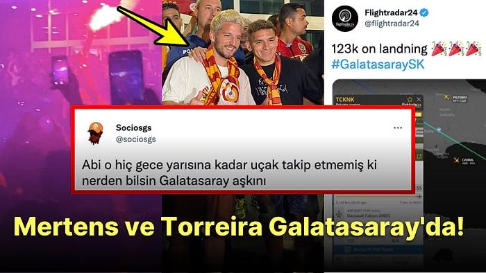 Galatasaray Yıldızlarına Kavuştu: Mertens ve Torriera'yı Getiren Uçak Anlık 123 Bin Kişi Tarafından İzlendi!