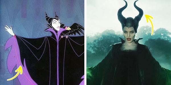 6. Maleficent'in giydiği tuhaf kostüm boynuzlar bakımından şeytandan alev şeklindeki pelerin bakımından da Çek ortaçağ tasarımlarından ilham almıştır.