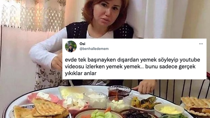 Yıkıklığın Tanımını Tek Başına Yemek Yemek Olarak Yapan Kullanıcıya Gelen Birbirinden Komik Yorumlar