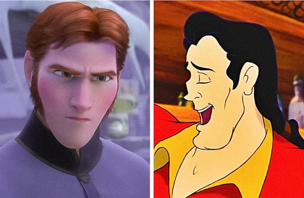 8. Disney'in en genç kötü adam karakterleri 'Karlar Ülkesi'ndeki 23 yaşındaki Hans ve 'Güzel ve Çirkin'deki 25 yaşındaki Gaston'dur.