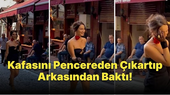 Sokakta Fotoğraf Çekimi Yapan Rus Kadına Arkasından Bakan Meraklı Dayılar Sosyal Medyada Gündem Oldu