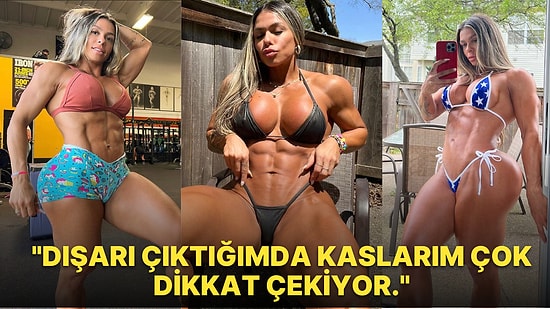 "Dişi Hulk" Lakaplı Vücut Geliştiricisi Kadının, Gibi'nin Yalvaç'ına Taş Çıkaracak Spor Macerası
