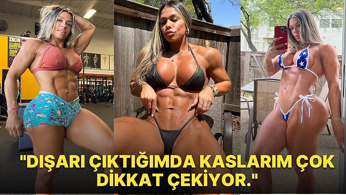 "Dişi Hulk" Lakaplı Vücut Geliştiricisi Kadının, Gibi'nin Yalvaç'ına Taş Çıkaracak Spor Macerası