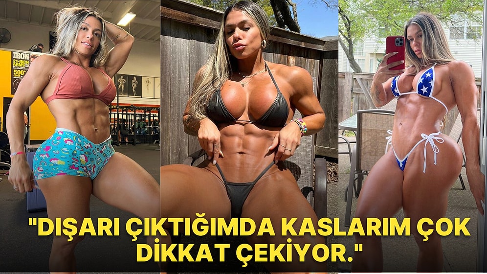 "Dişi Hulk" Lakaplı Vücut Geliştiricisi Kadının, Gibi'nin Yalvaç'ına Taş Çıkaracak Spor Macerası