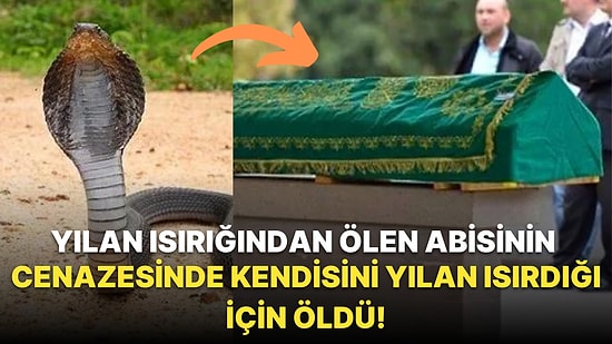 Yılan Isırığından Vefat Eden Abisinin Cenazesindeyken Kendisini Yılan Isırdığı İçin Ölen Adamın Garip Hikayesi