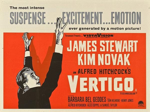 1. Vertigo (1958) - IMDb: 8.3