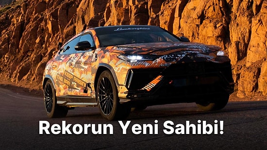 Lamborghini Urus'la Zorlu Pikes Peak Tırmanış Yarışı Rekorunu Kırdı!