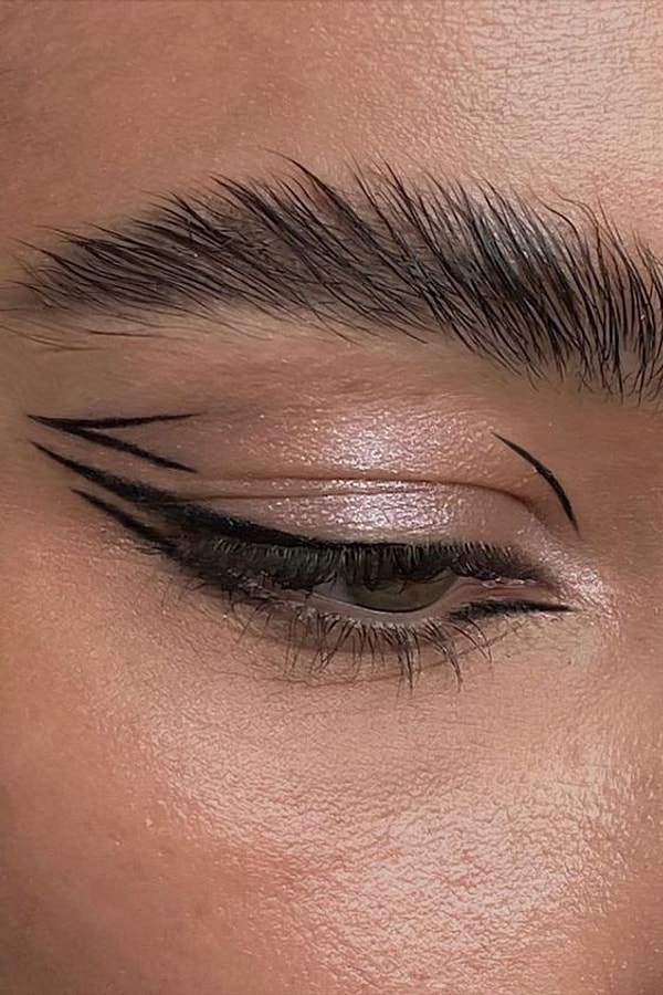 6. Double eyeliner