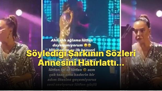 Annesinin Vefatından Sonra İlk Kez Sahneye Çıkan Ebru Gündeş 'Aşık' Şarkısını Söylerken Gözyaşlarına Boğuldu