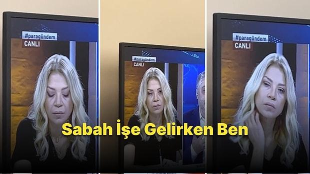 Habertürk Tv Ekonomi Müdürü Ebru Baki'nin Canlı Yayındaki Aşırı Yorgun Görüntüsü Gündem Oldu